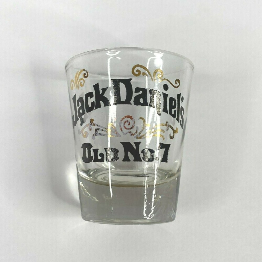 Jack Daniels Old No 7 Drink Shot Glass Barware Distillery Kentucky‎ Vintage Rare